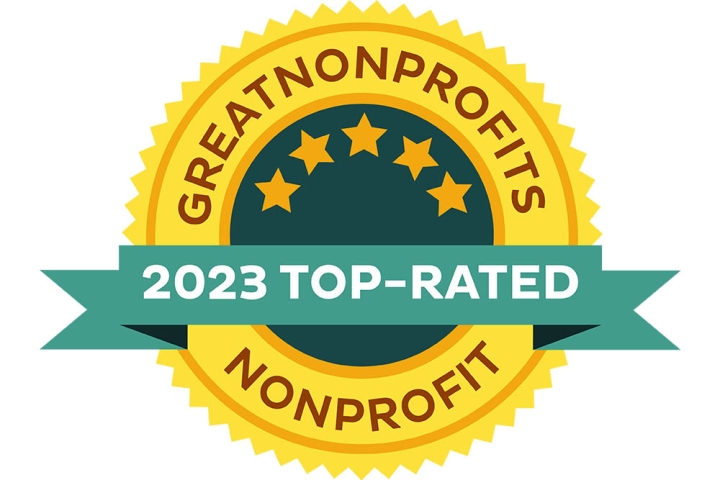 Laurel for Smile Train's GreatNonprofits 2023 Top-Rated Nonprofit Award