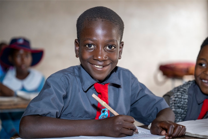 David smiling after cleft surgery