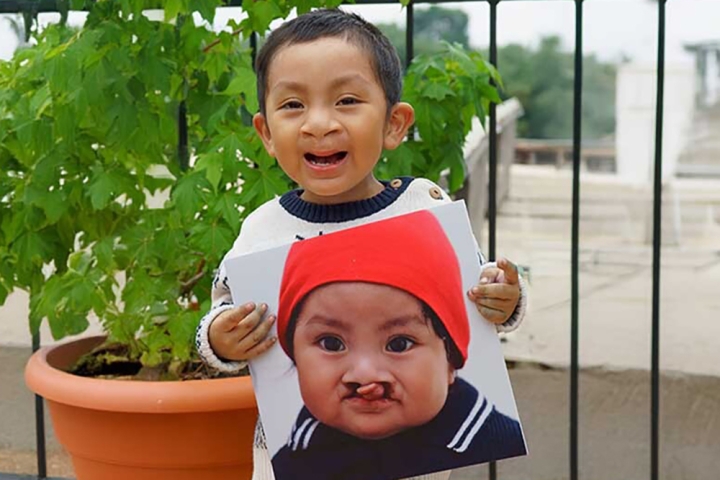 kid smiling