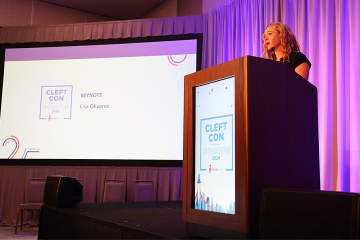 Lisa Olivarez delivers her keynote address