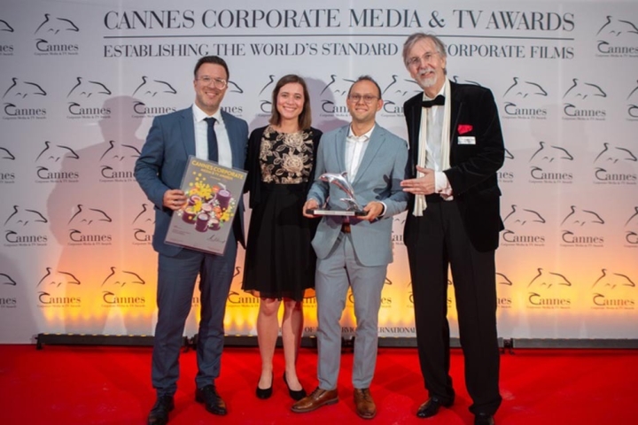 Dentsply Sirona representatives at the Cannes Corporate Media & TV Awards