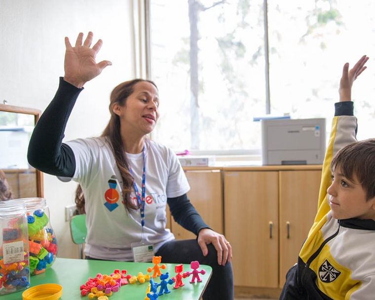 cleft speech therapy session in Chile