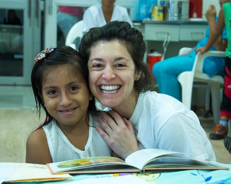 Young Leadership Circle member meets a Smile Train patient