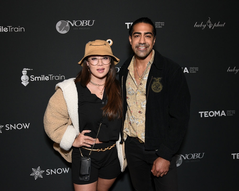Fiona Rene and Herman Gambhir at Smile Train's World Smile Day party in LA
