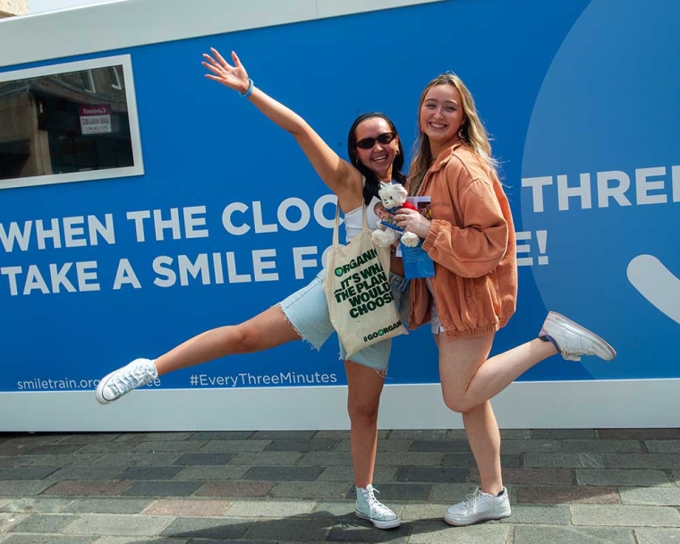 Two women celebrate cleft 22