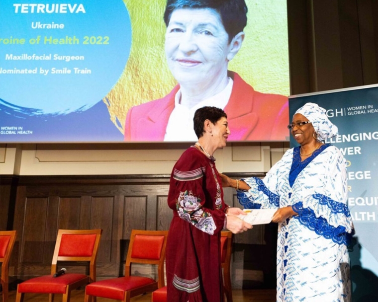 Natalia Tetruieva receives 2022 Heroine Global Health Award