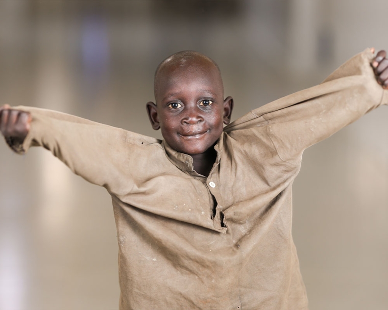 Machiek Majok smiling after cleft surgery