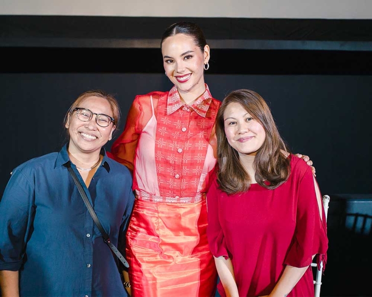 Smile Train employees with Smile Train ambassador Catriona Gray