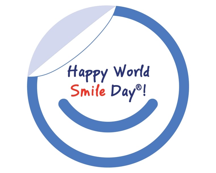 World Smile Day 2025 post it note
